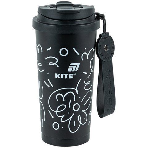 Термокружка 550 мл, чорна K25-1226-1 Kite K25-1226-1 фото