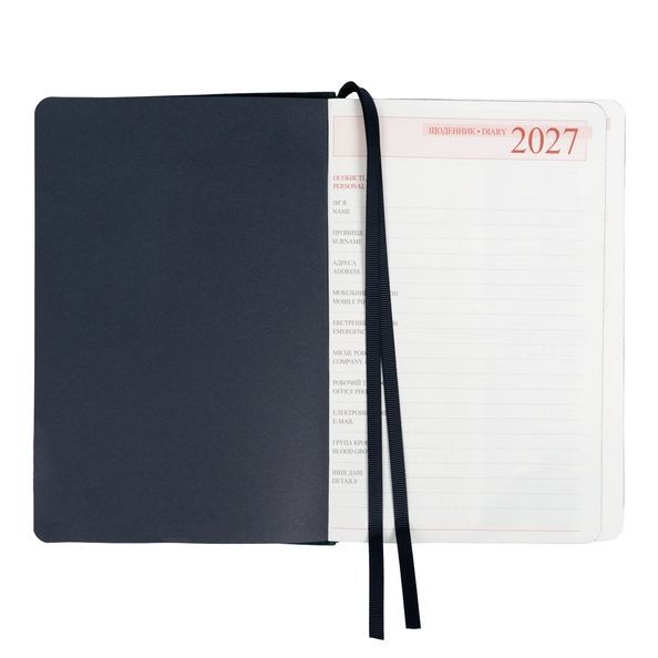 Щоденник діловий А5 Leo Planner датований 2027 "Case", інтегральний, темний смарагд, 368 сторінок 252745 фото