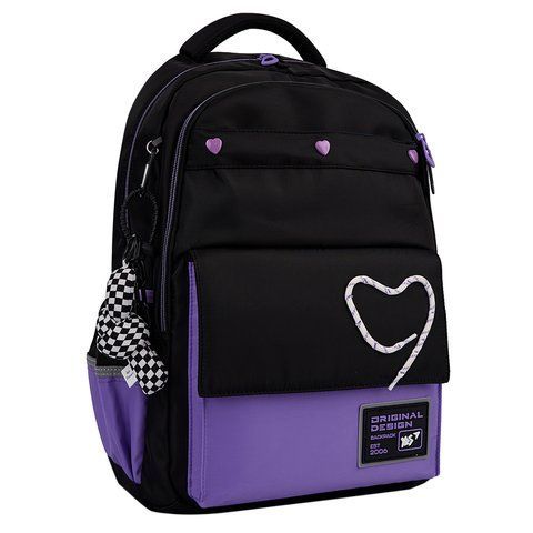 Рюкзак шкільний YES TS-48 Purple Hearts 559923 фото