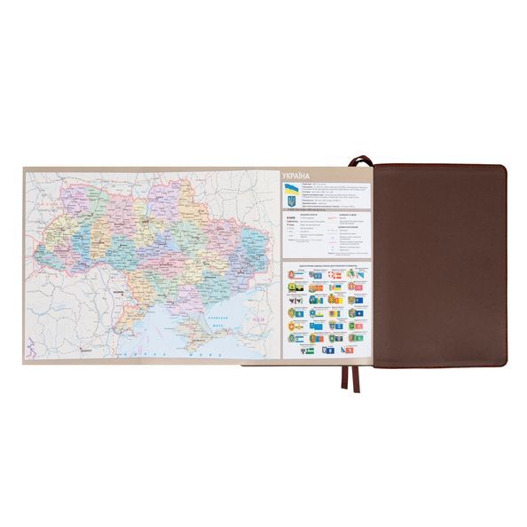 Щоденник діловий А5 Leo Planner датований 2027 "Case", інтегральний, коричневий, 368 сторінок 252744 фото