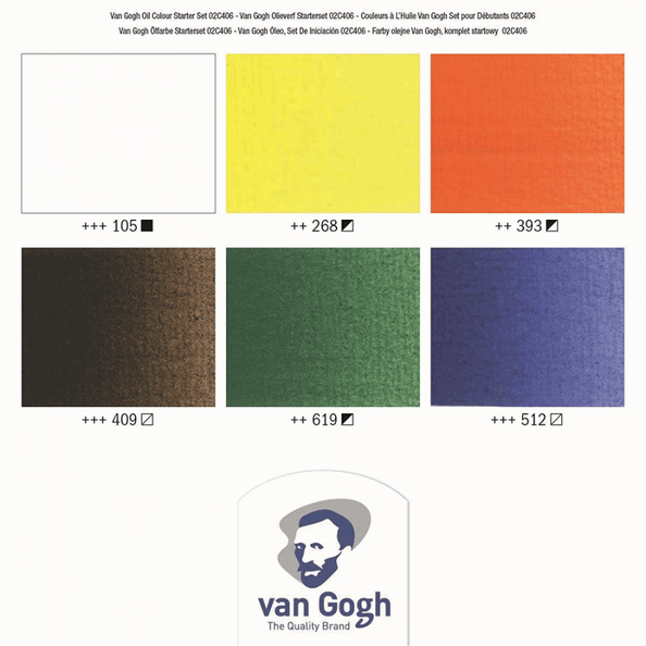 Набір олійних фарб, VAN GOGH, Starter set, 6*20 мл, Royal Talens 02821406 фото
