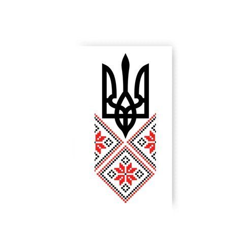 Тимчасове Тату " Герб з орнаментом " L-55 фото
