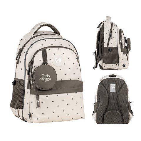 Рюкзак GoPack Education 182M Beige Polka Dots GO26-182M-3 фото