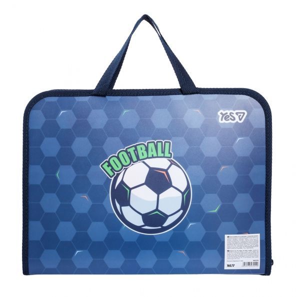 Папка-портфель Yes FC на блискавці з тканинними ручками "Football" 492376 фото
