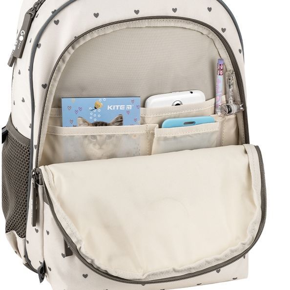 Рюкзак GoPack Education 182M Beige Polka Dots GO26-182M-3 фото