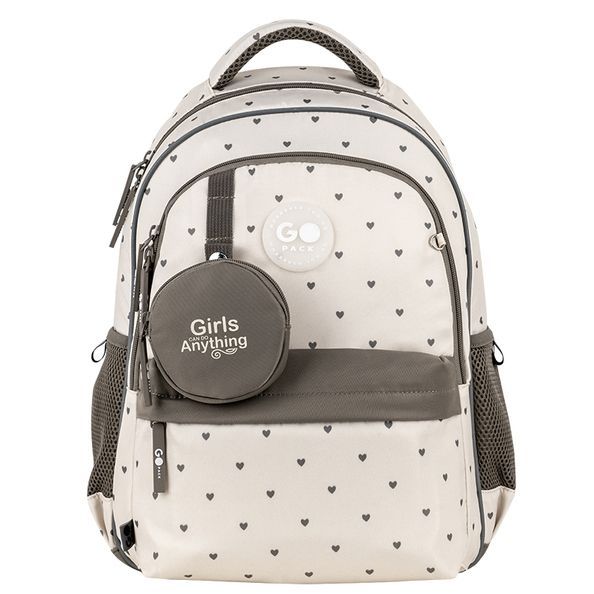 Рюкзак GoPack Education 182M Beige Polka Dots GO26-182M-3 фото
