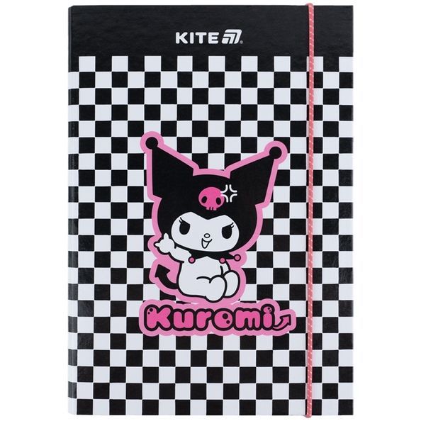 Папка для зошитів на гумці Kite Kuromi HK25-210-3, картон HK25-210-3 фото