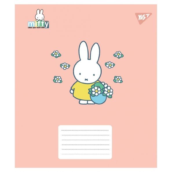 А5/12 кос. Yes Miffy Playfull, зошит учнівський шкільний (5шт.) 767633 фото