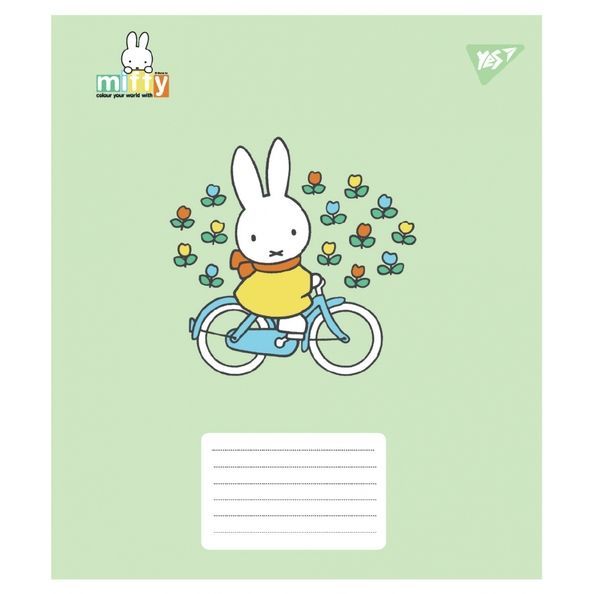 А5/12 кос. Yes Miffy Playfull, зошит учнівський шкільний (5шт.) 767633 фото