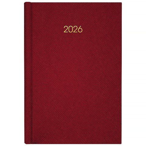 Щоденник 2026 Classic Style, 145*210, з/т бордовий 8840-26-3-A фото