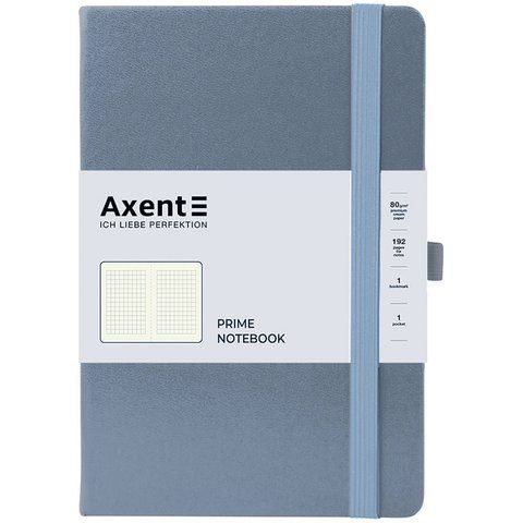 Книга записна Partner Prime, 145*210, 96арк, кліт, сіра 8305-62-A фото
