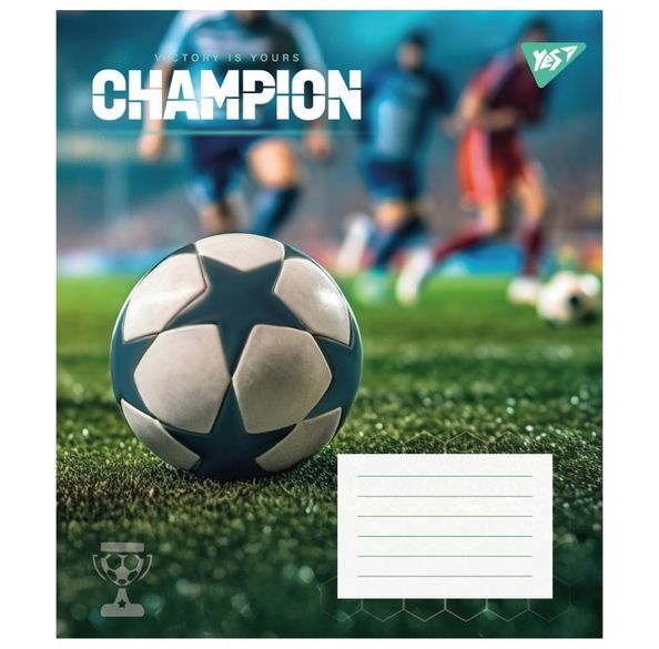 Зошит учнівський загальний Yes Champion А5 48 аркушів лінія ( 5шт ) 767828 фото