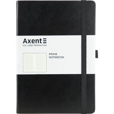 Книга записна Partner Prime, 145*210, 96арк, кліт, чорна 8305-01-A фото