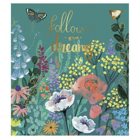 Зошит YES Follow your dreams А5 48 аркушів клітинка ( 5шт ) 766872 фото