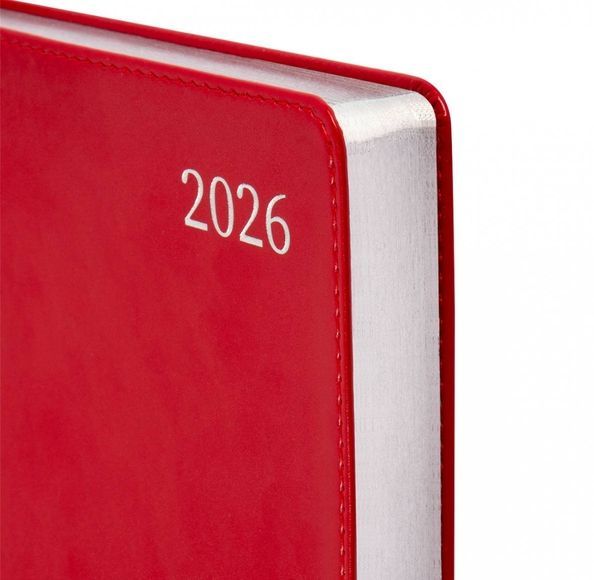 Щоденник Leo Planner датований 2026 "Aldento" інтегральний, червоний 252671 фото