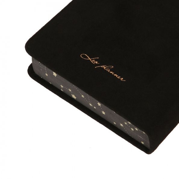 Щоденник А6 Leo Planner датований 2026 "Luna", твердий, чорний, 352 сторінки 252706 фото