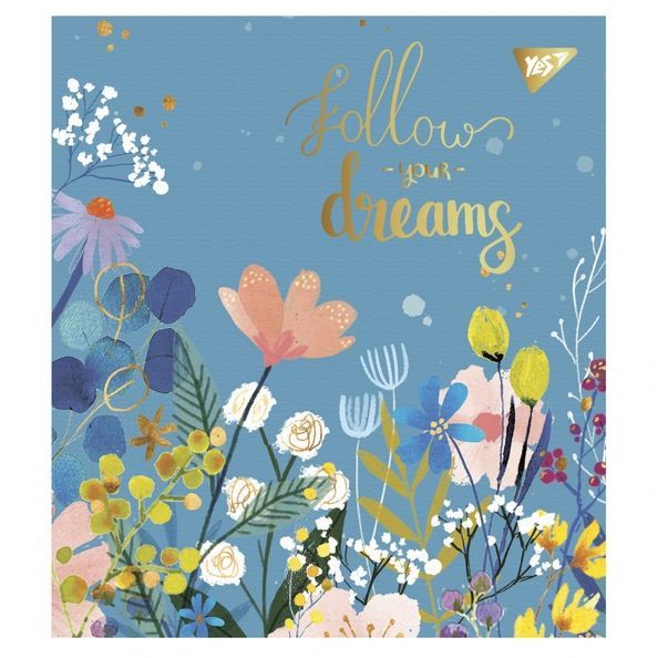 Зошит YES Follow your dreams А5 48 аркушів клітинка ( 5шт ) 766872 фото