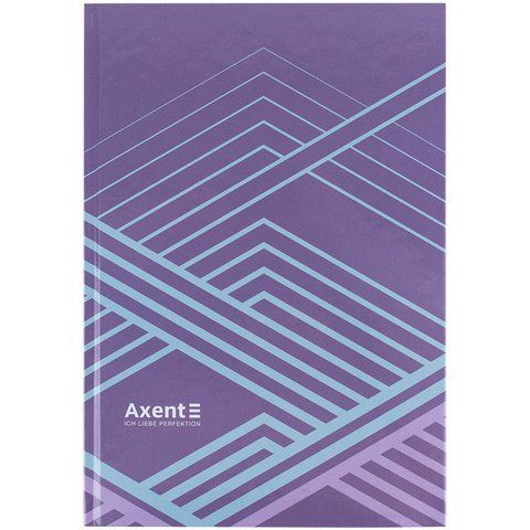 Книга записна А4 96арк., кліт., Lines, бузкова 8422-583-A фото