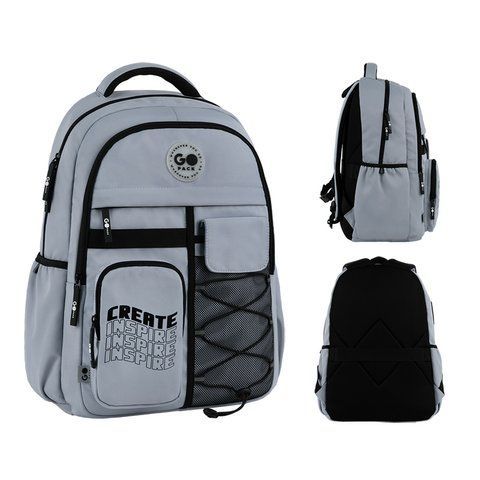 Рюкзак GoPack Education Teens 184 сірий GO26-184L-2 фото