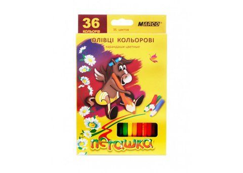 Олівці кольорові Marco Пегашка 36 кольорів 1010-36CB фото