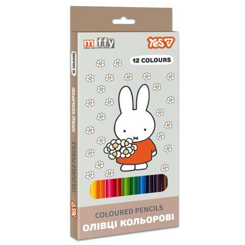 Олівці кольорові Yes Miffy 12 кольорів 290789 фото