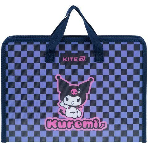 Папка-портфель на блискавці Kite Kuromi HK25-202-2, 1 відділення, A4 HK25-202-2 фото