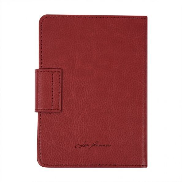 Щоденник А6 Leo Planner датований 2026 "Chiara", твердий, бордовий, 352 сторінки 252705 фото