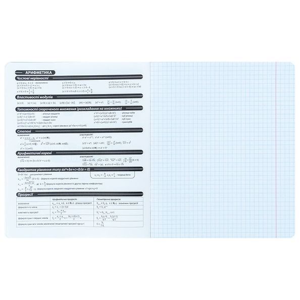Зошит предметний Kite Techno K25-240-3, 48 аркушів, клітинка, алгебра K25-240-3 фото