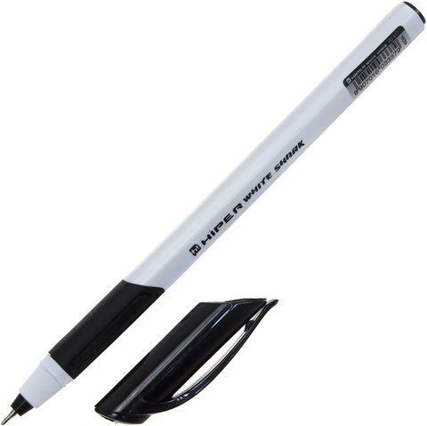Ручка гелева Hiper White Shark HG-811, чорна HG-811-01 фото