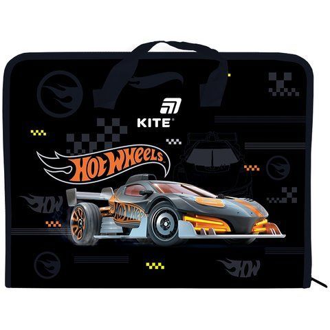 Папка-портфель на блискавці Kite Hot Wheels HW26-202, 1 відділення, A4 HW26-202 фото