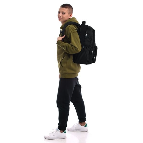 Рюкзак GoPack Education Teens 184 чорний GO26-184L-3 фото