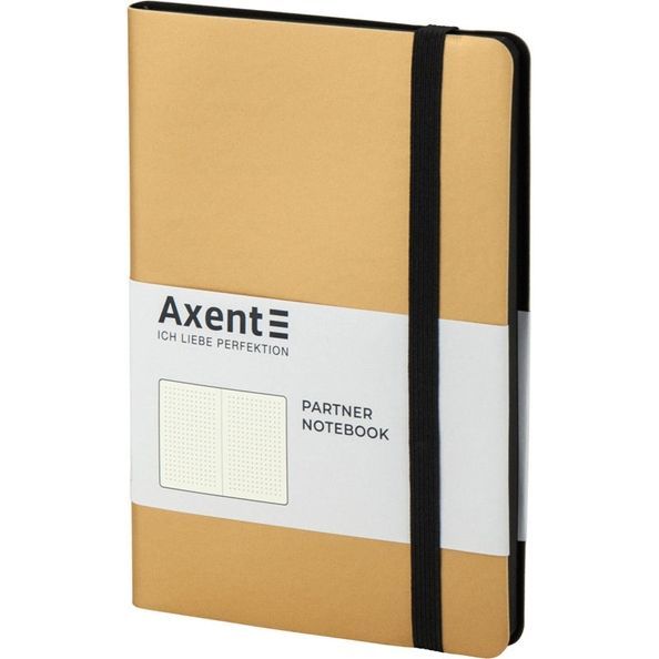 Книга записна Partner Soft, 125*195, 96арк, крап, золотиста 8312-35-A фото