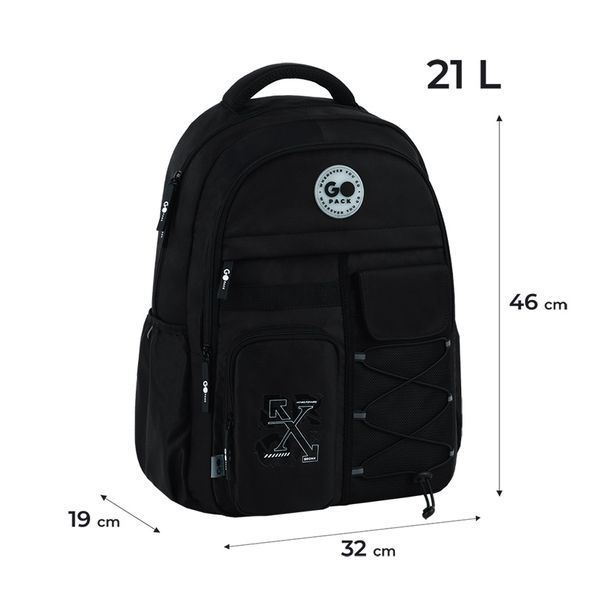 Рюкзак GoPack Education Teens 184 чорний GO26-184L-3 фото