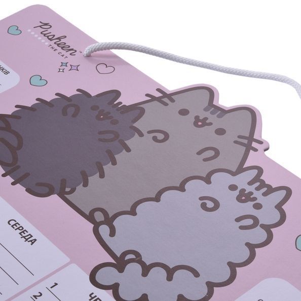 Шкільний розклад Yes "Pusheen", картон ламінований, 30х40см 470533 фото
