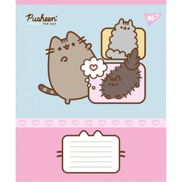 А5/12 кос. Yes Pusheen Funny, зошит учнівський шкільний (5шт.) 767604 фото