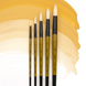 Пензель щетина кругла AMBER 2306R №1 довга ручка ROSA 4823098533290 фото 3