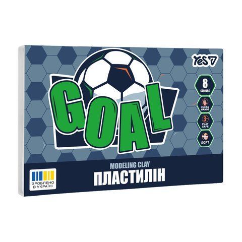 Пластилін Yes, 8 кол., 160г "Football" 540712 фото