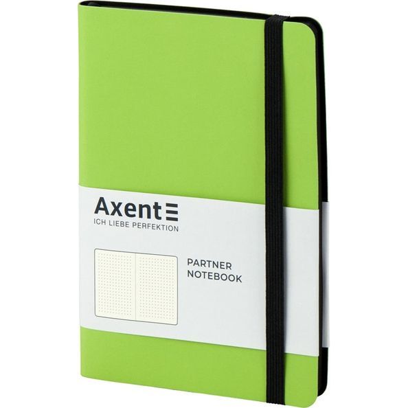 Книга записна Partner Soft, 125*195, 96арк, крап, салатова 8312-09-A фото