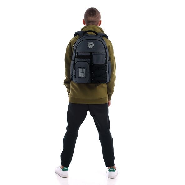 Рюкзак GoPack Education Teens 184 темно-сірий GO26-184L-4 фото