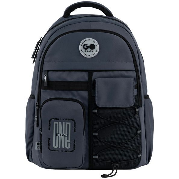 Рюкзак GoPack Education Teens 184 темно-сірий GO26-184L-4 фото