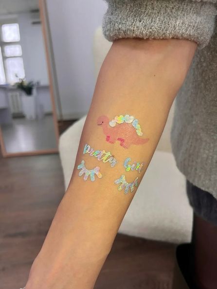 Тимчасове Тату набір "Unicorn mood" голограма LB-185 фото