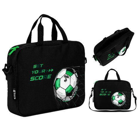 Шкільна текстильна сумка Kite A4, 1 від., 589 Football K26-589-2 фото