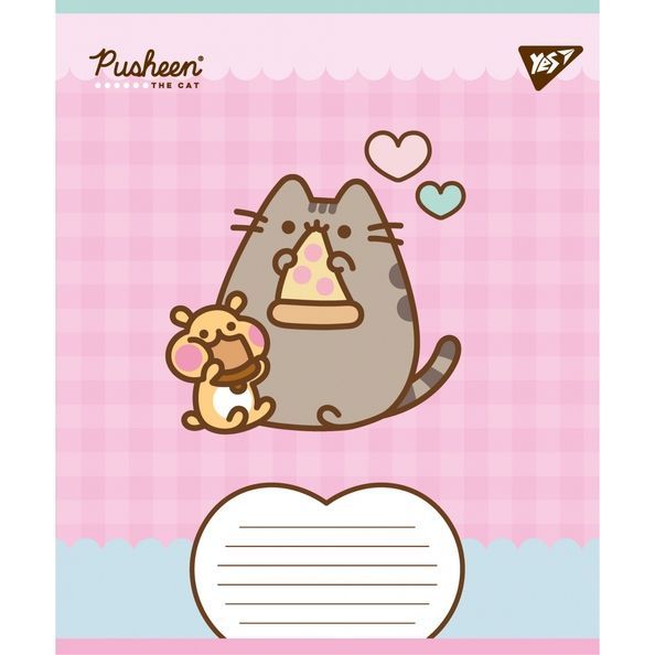 А5/12 кос. Yes Pusheen Weekend, зошит учнівський шкільний (5шт.) 767609 фото