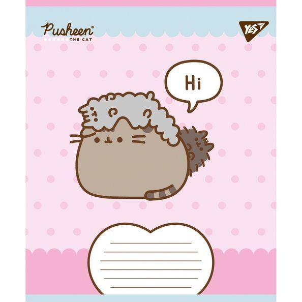 А5/12 кос. Yes Pusheen Weekend, зошит учнівський шкільний (5шт.) 767609 фото