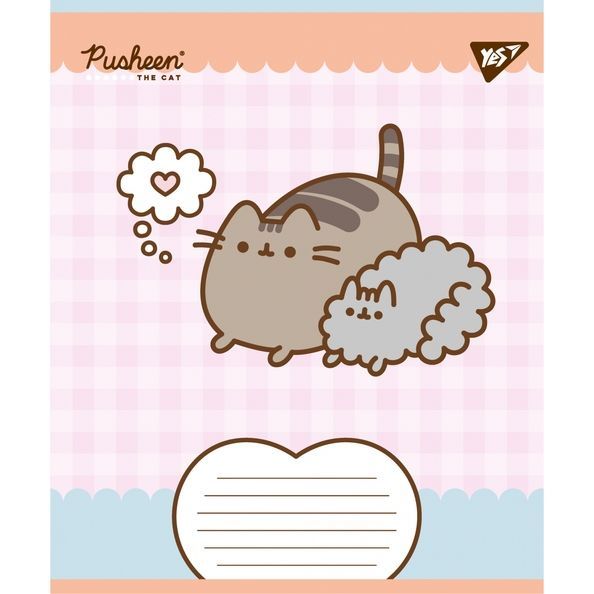 А5/12 кос. Yes Pusheen Weekend, зошит учнівський шкільний (5шт.) 767609 фото