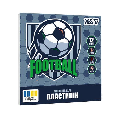 Пластилін Yes, 12 кол., 240г "Football" 540714 фото