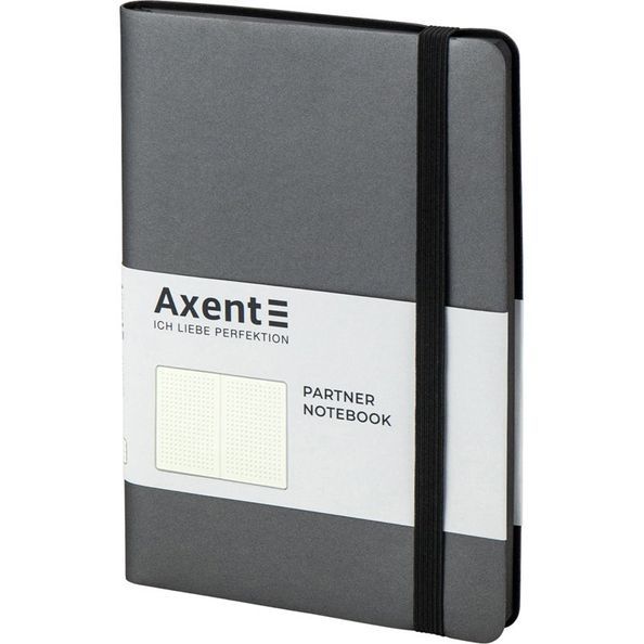 Книга записна Partner Soft, 125*195, 96арк, крап, сіра 8310-15-A фото