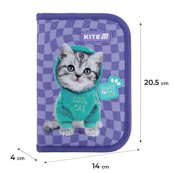 Пенал без наповнення Kite Studio Pets SP25-622-2, 1 відділення, 2 відворот SP25-622-2 фото