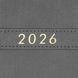 Щоденник датов. 2026 LEROY, А5, сірий, штуч.шкіра BM.21145-09 фото 4